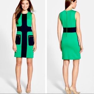 NWT Michael Kors Mod Vintage Inspired Colorblock Shift Dress